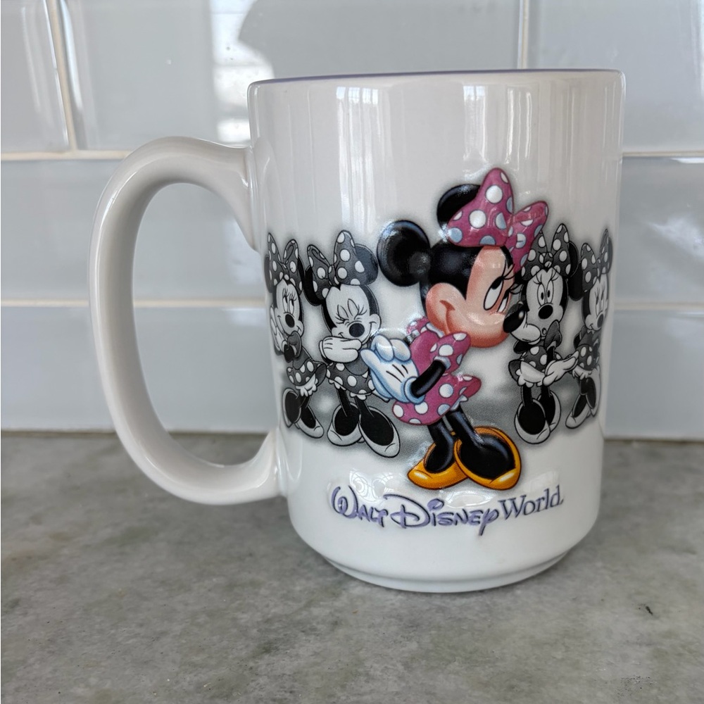 Disney Minnie Mouse Mug - White, Black, and Pink